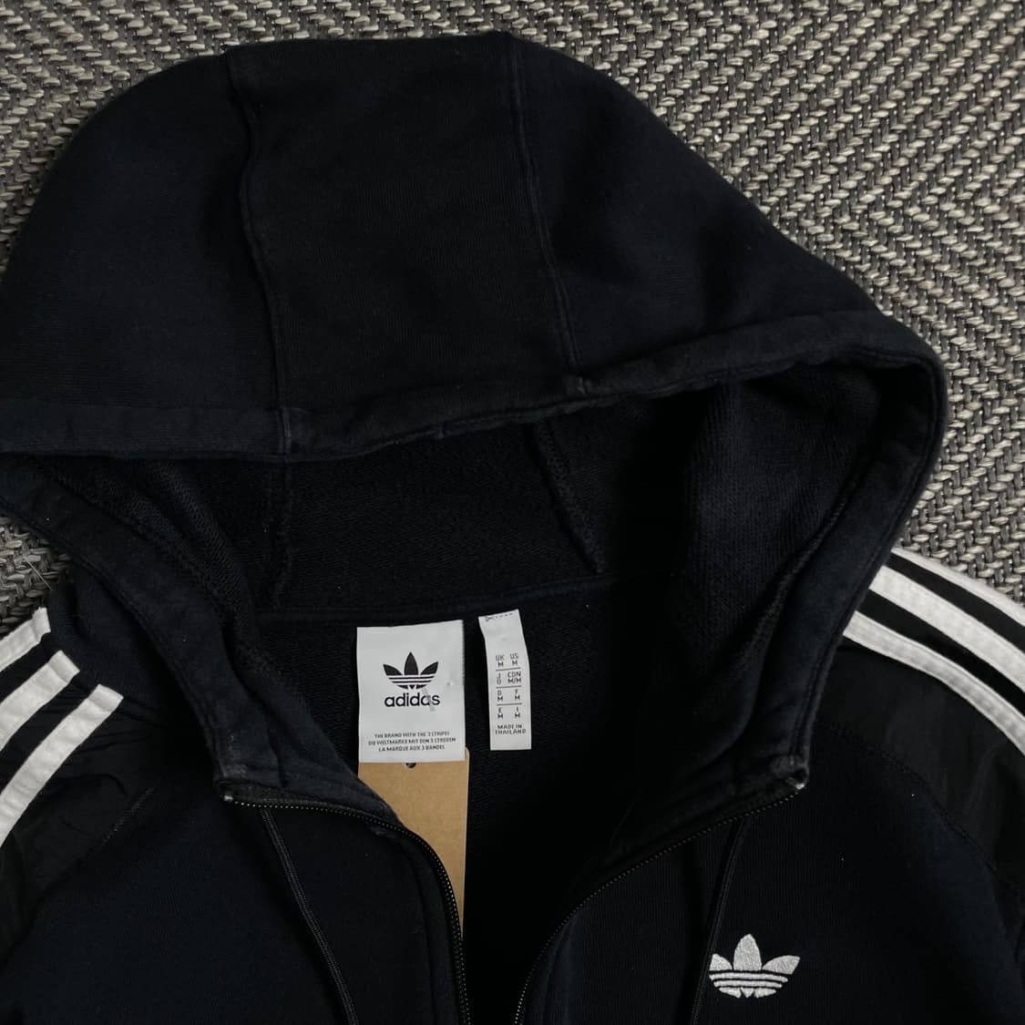 아디다스 트레포일 트랙 스웻 후드집업 블랙o 4426 상품이미지5
