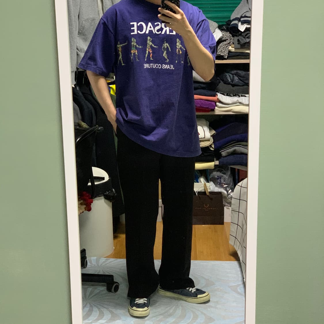 베르사체 빅로고 반팔(정품) 상품이미지2