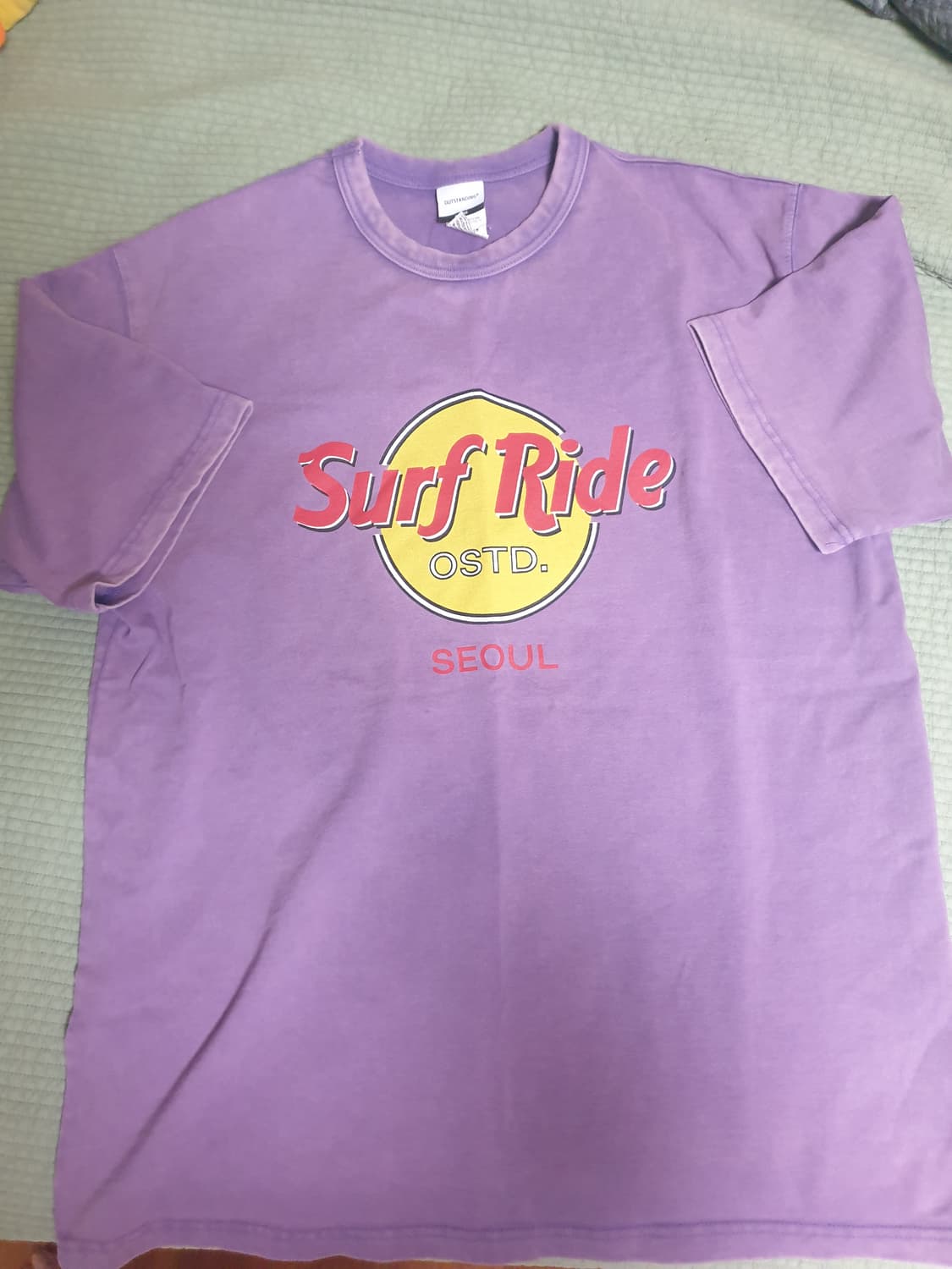 아웃스탠딩 빈티지 반팔 티셔츠 퍼플 L 상품이미지4
