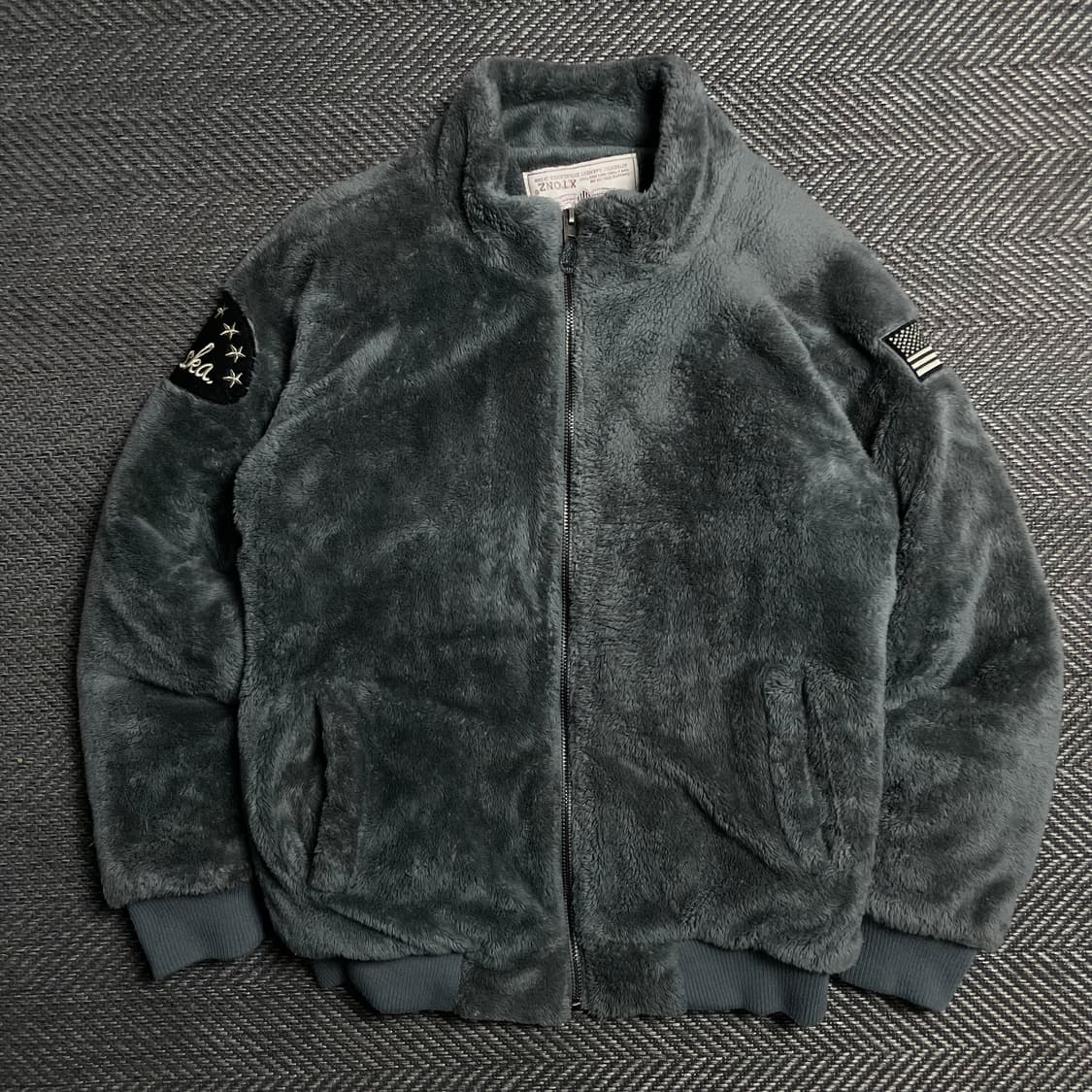 엑스톤즈 성조기 패치로고 쉐르파 플리스 자켓o 5369 상품이미지2