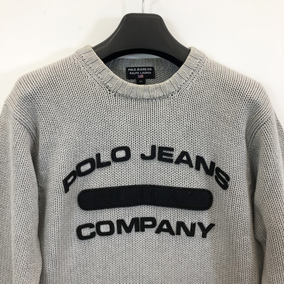 폴로 스펠로고 코튼니트 95 사이즈 상품이미지2