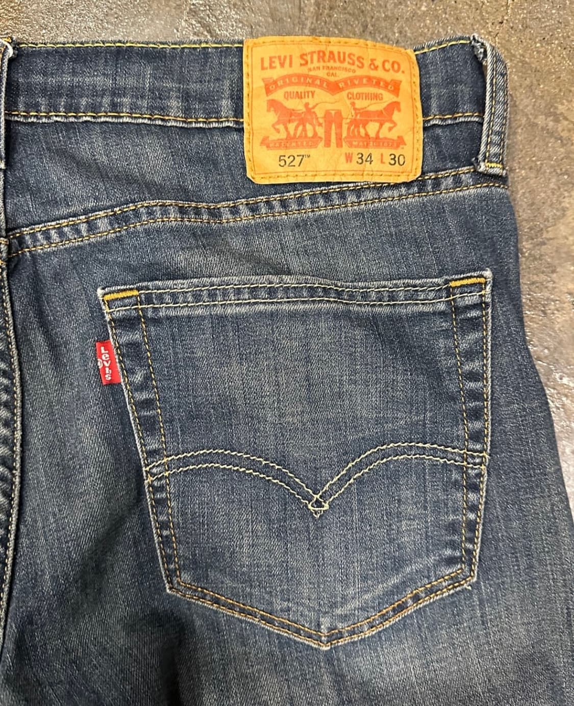 (34) 리바이스 527 중청 워싱 진 데님 상품이미지5