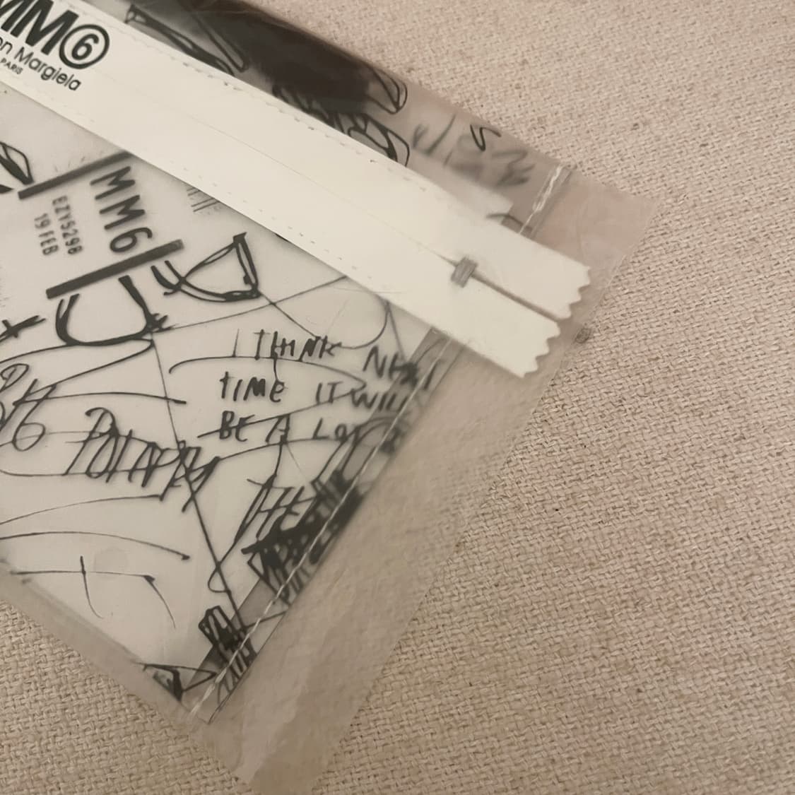 SPUR X MM6 메종 마르지엘라 한정 일본 무크지 클리어 파우치 상품이미지6