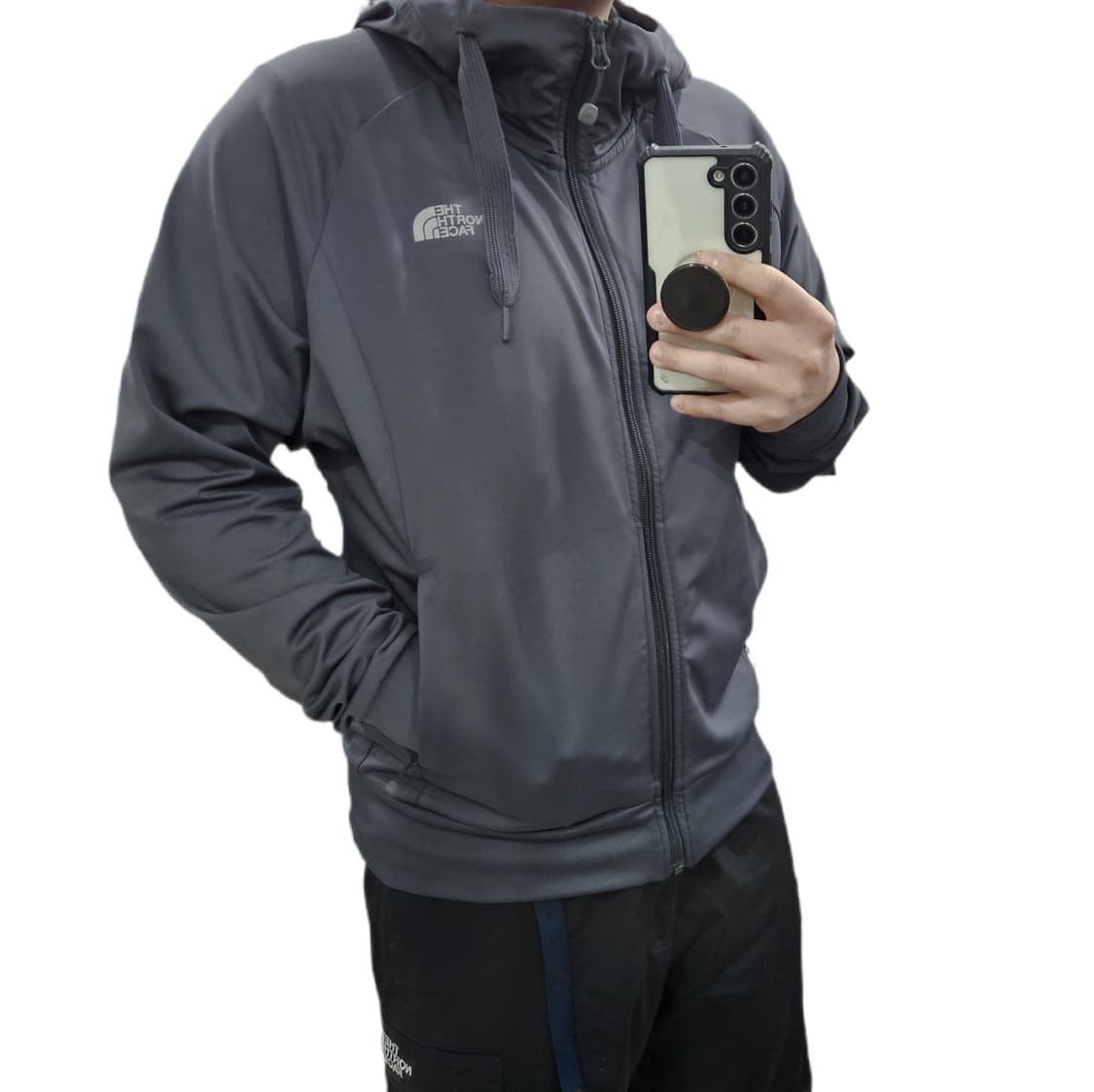 100 노스페이스 기능성 후드집업 차콜그레이 상품이미지1