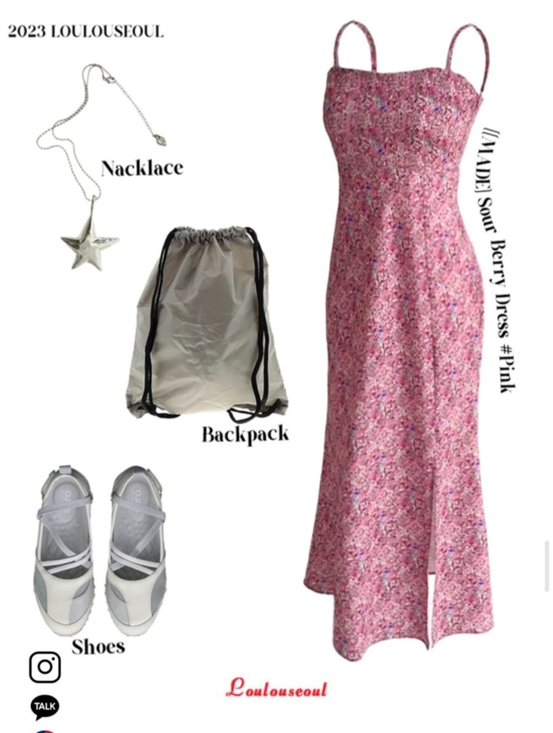 루루서울 sour berry dress 핑크
 상품이미지3