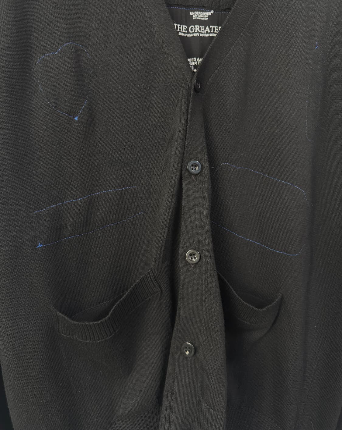 UNDERCOVER 언더커버 리버시블 패치 울 가디건 F 상품이미지10