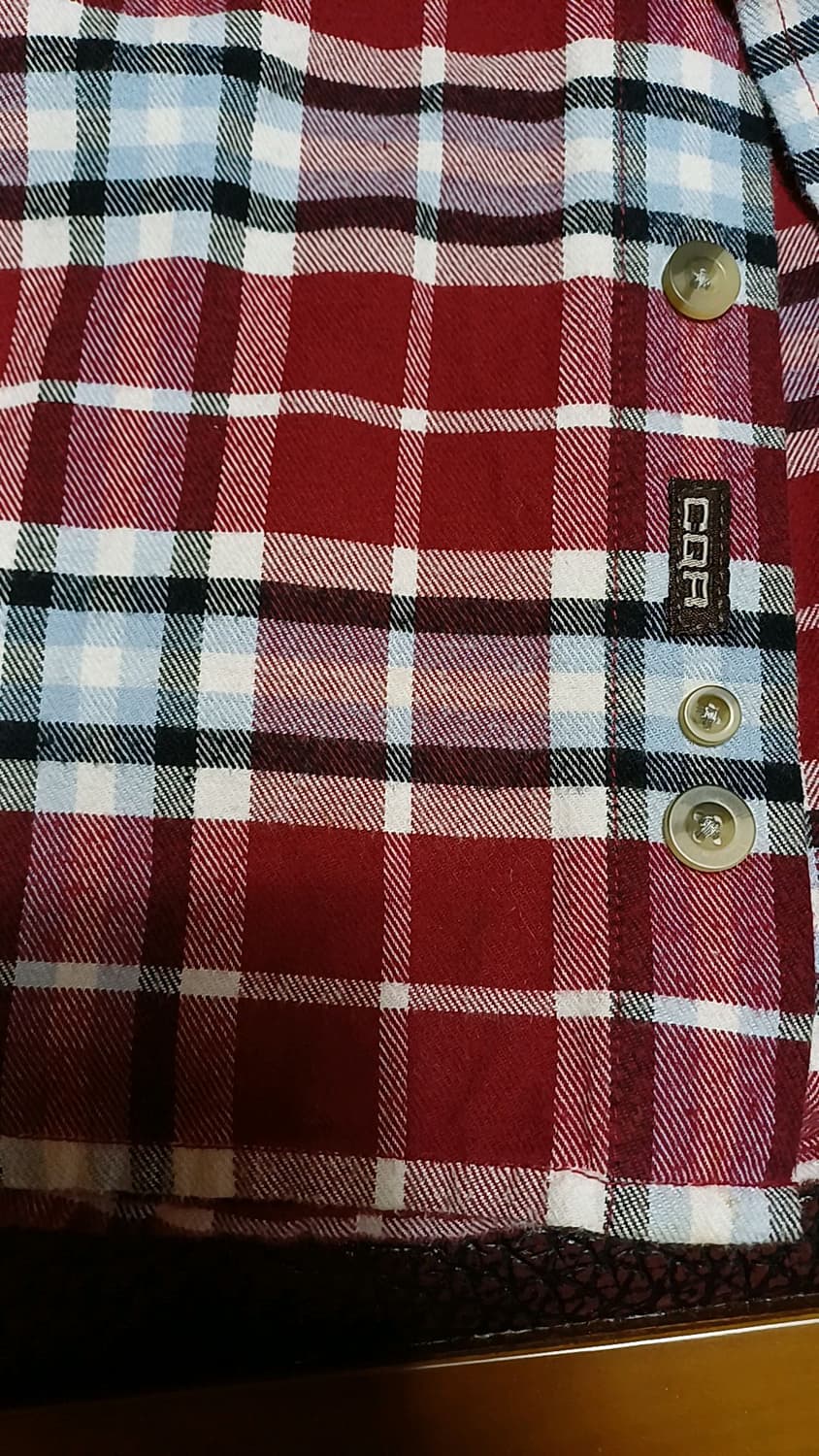 CQR 체크남방 빅사이즈115 가슴66 기장79 상품이미지3