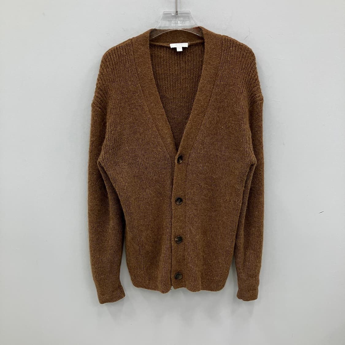 코스 브라운 알파카 울 브이넥 가디건 XS 상품이미지1