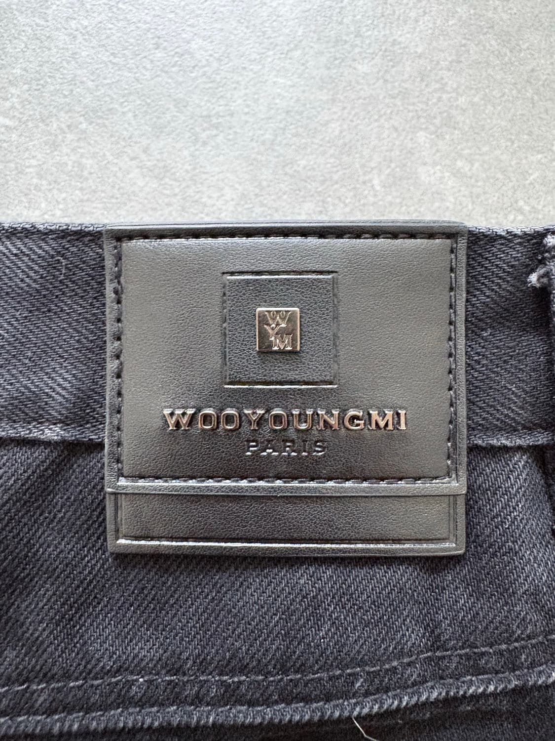 (48) 우영미 패널드 데님 팬츠 블랙 24FW 상품이미지4