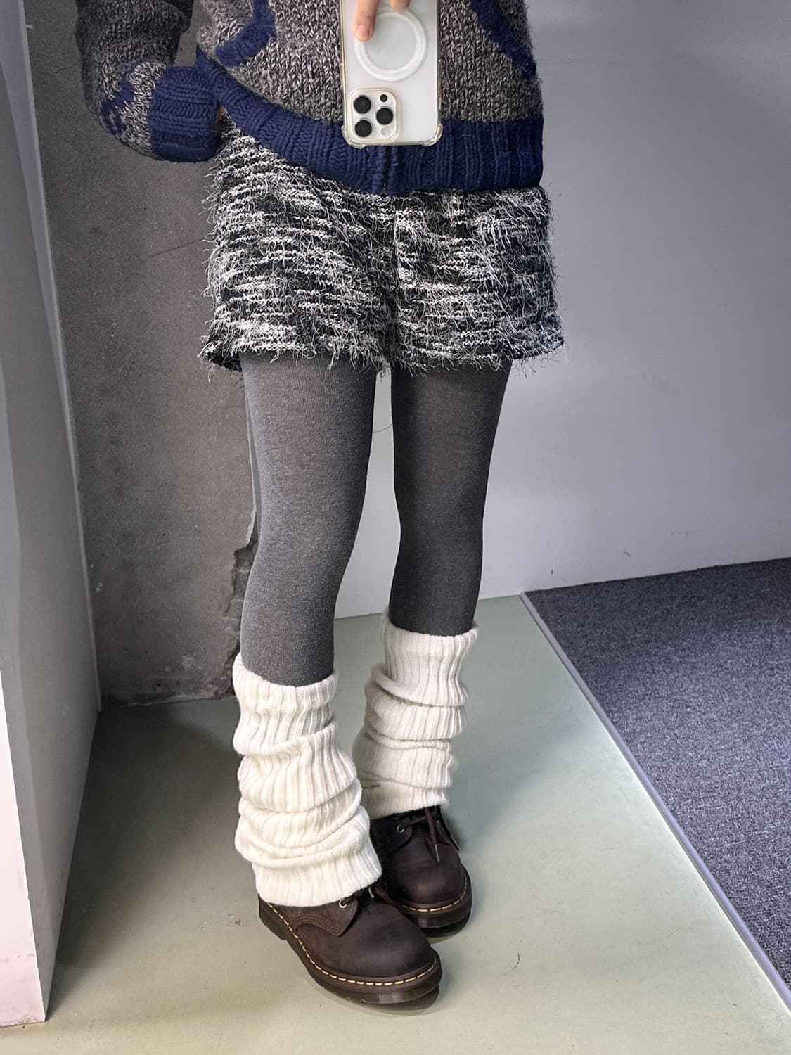 winter texture shorts 상품이미지1