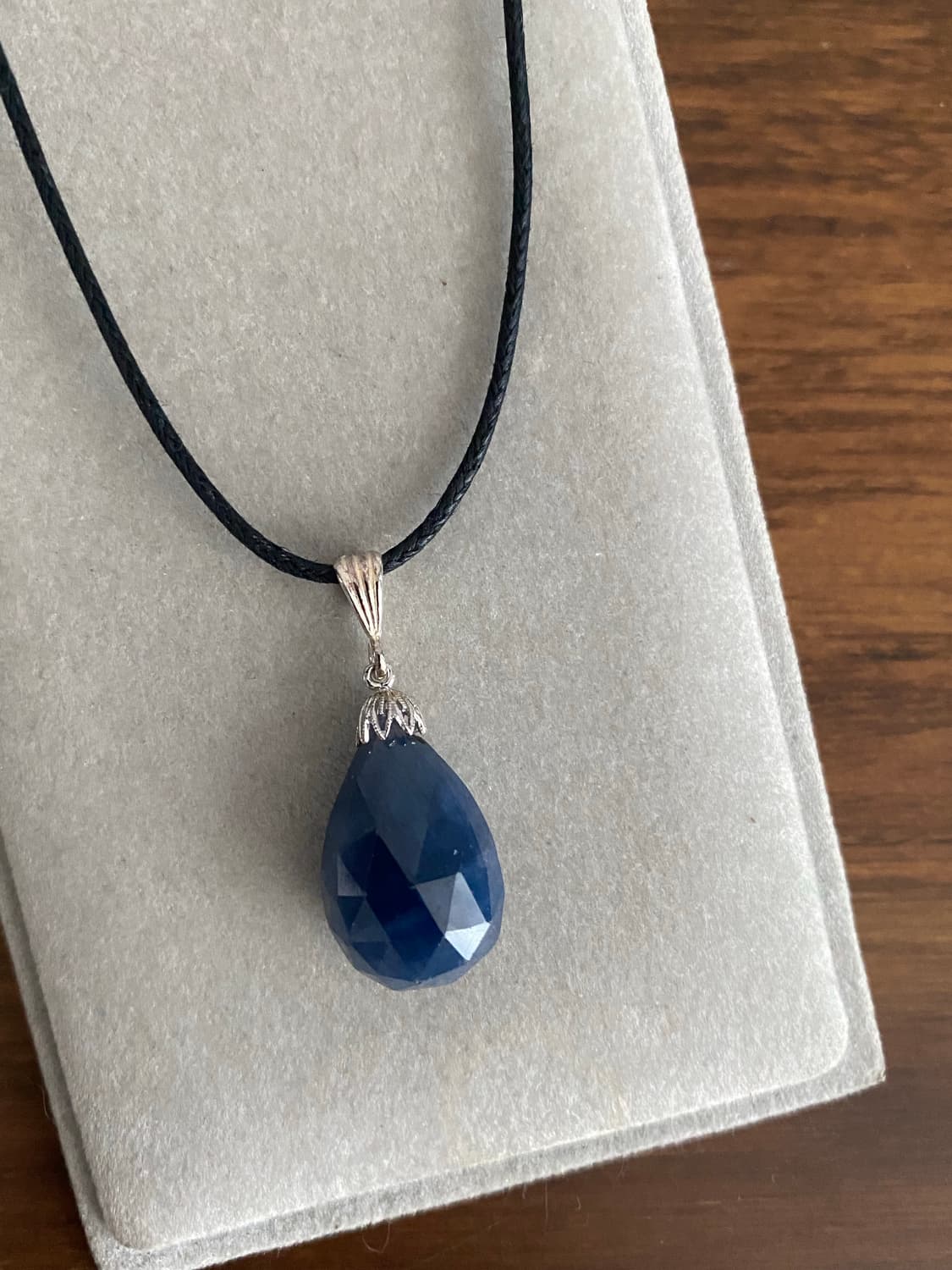 블루 원석 실버 펜던트 목걸이 상품이미지3