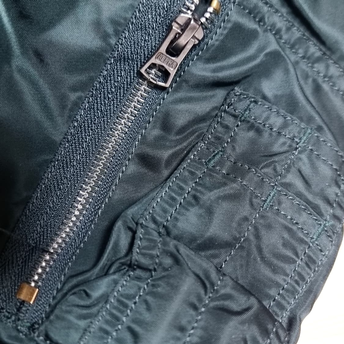 알파 MA-1  청녹색 항공자켓(100-105) 상품이미지3