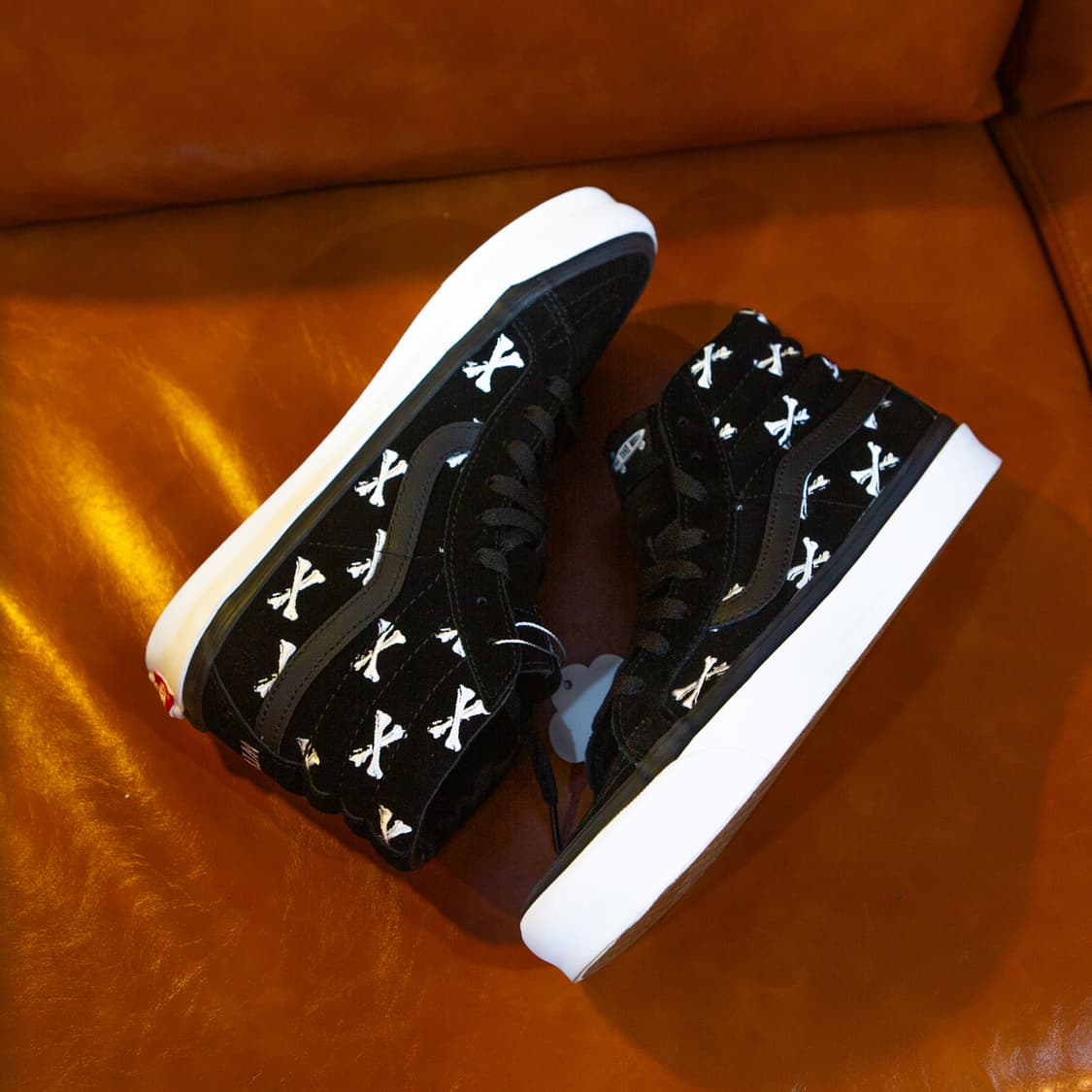 WTAPS X 반스 스케이트 하이 본 블랙 상품이미지3