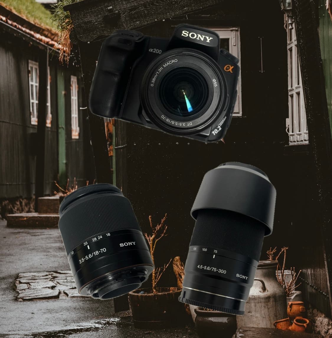 소니 a200 빈티지 dslr 디지털 카메라 상품이미지1