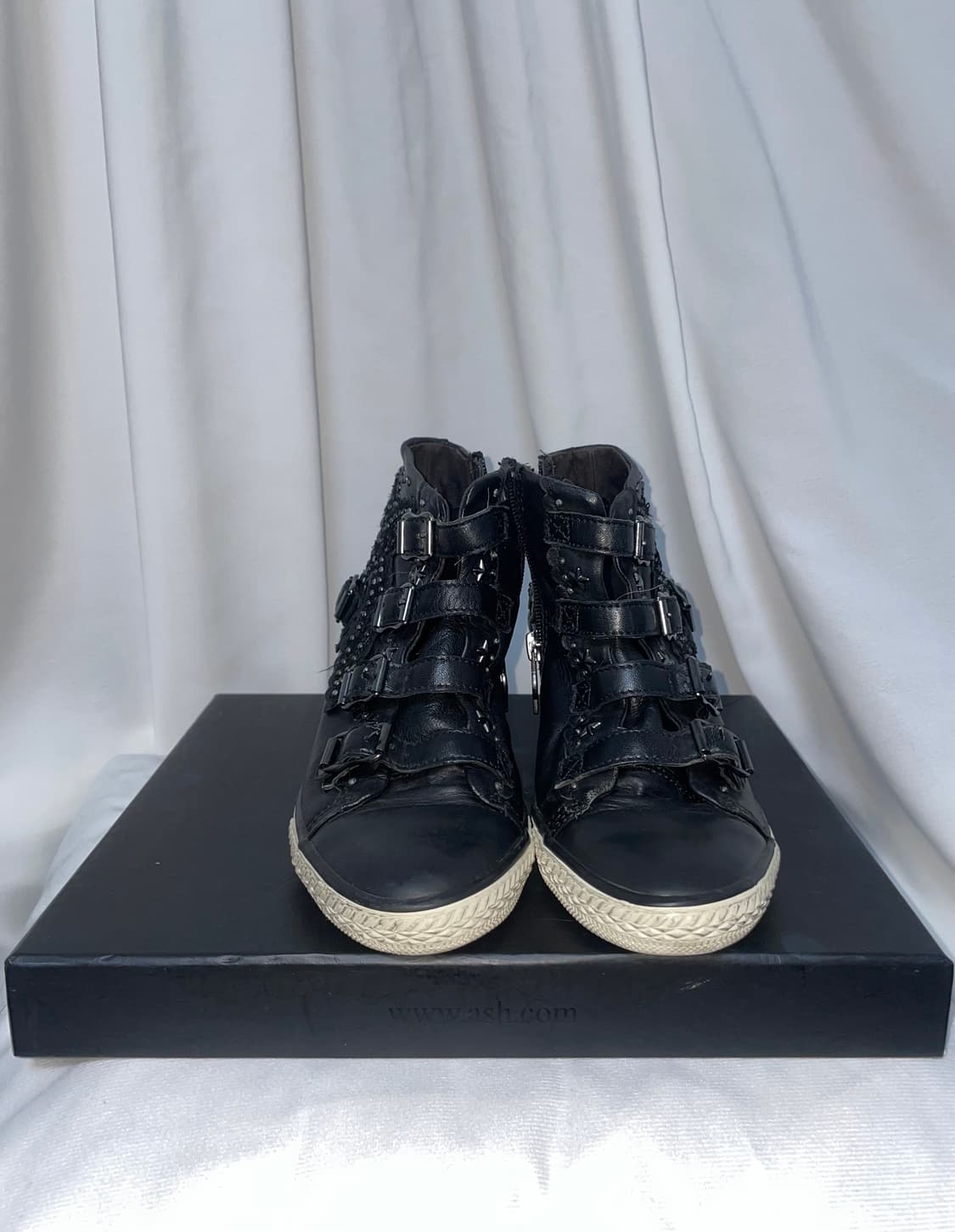 Ash-stud buckle high heel boots  상품이미지2