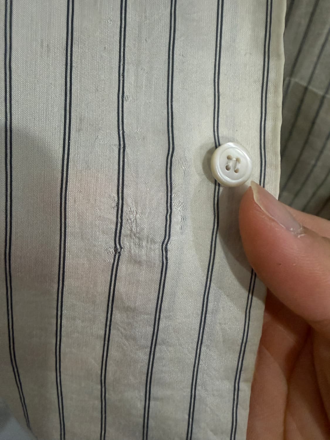 렉토 25fw 레아 스트라이프 셔츠 m 상품이미지2