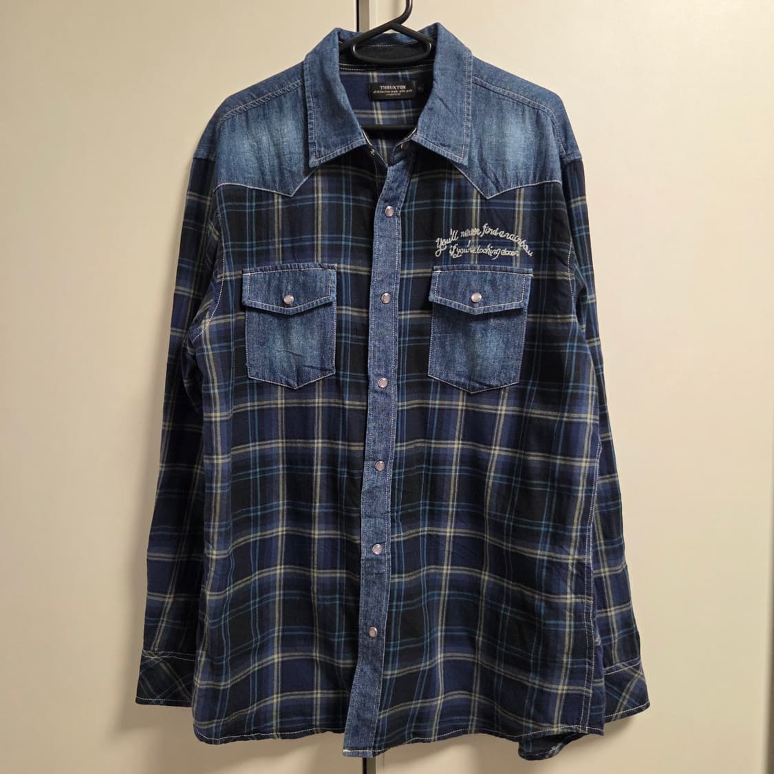 일본제 Thruxton 빈티지 웨스턴 셔츠 L-XL(100-105) 상품이미지1