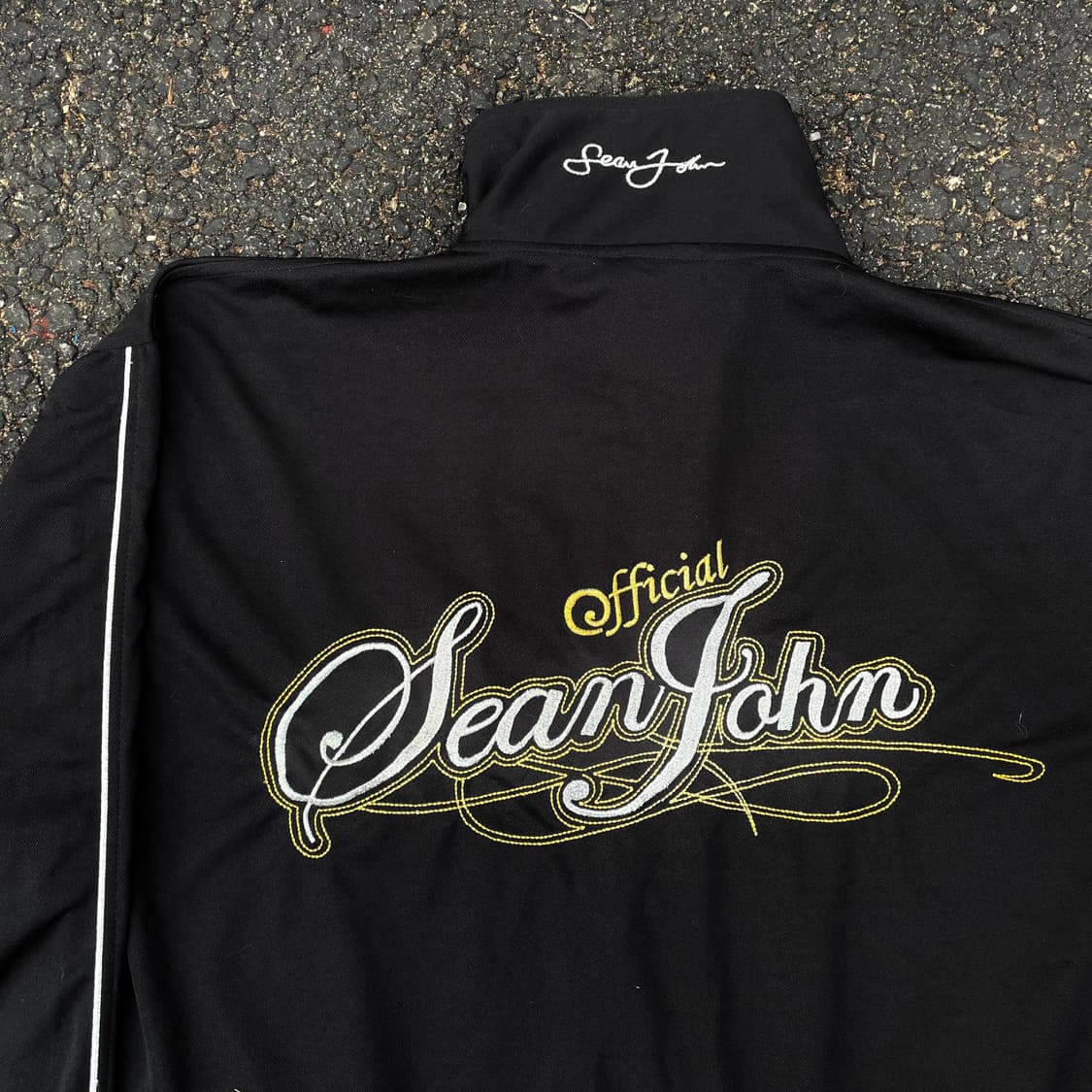 90s 션존 스펠아웃 빅로고 올드스쿨 트랙탑 오버핏 져지 XL 상품이미지7