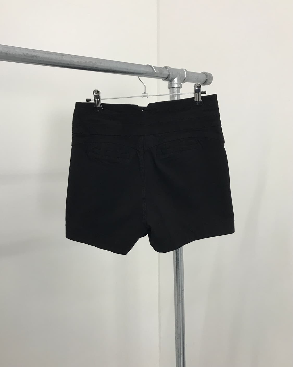 Vintage Black Rayon Shorts 상품이미지4