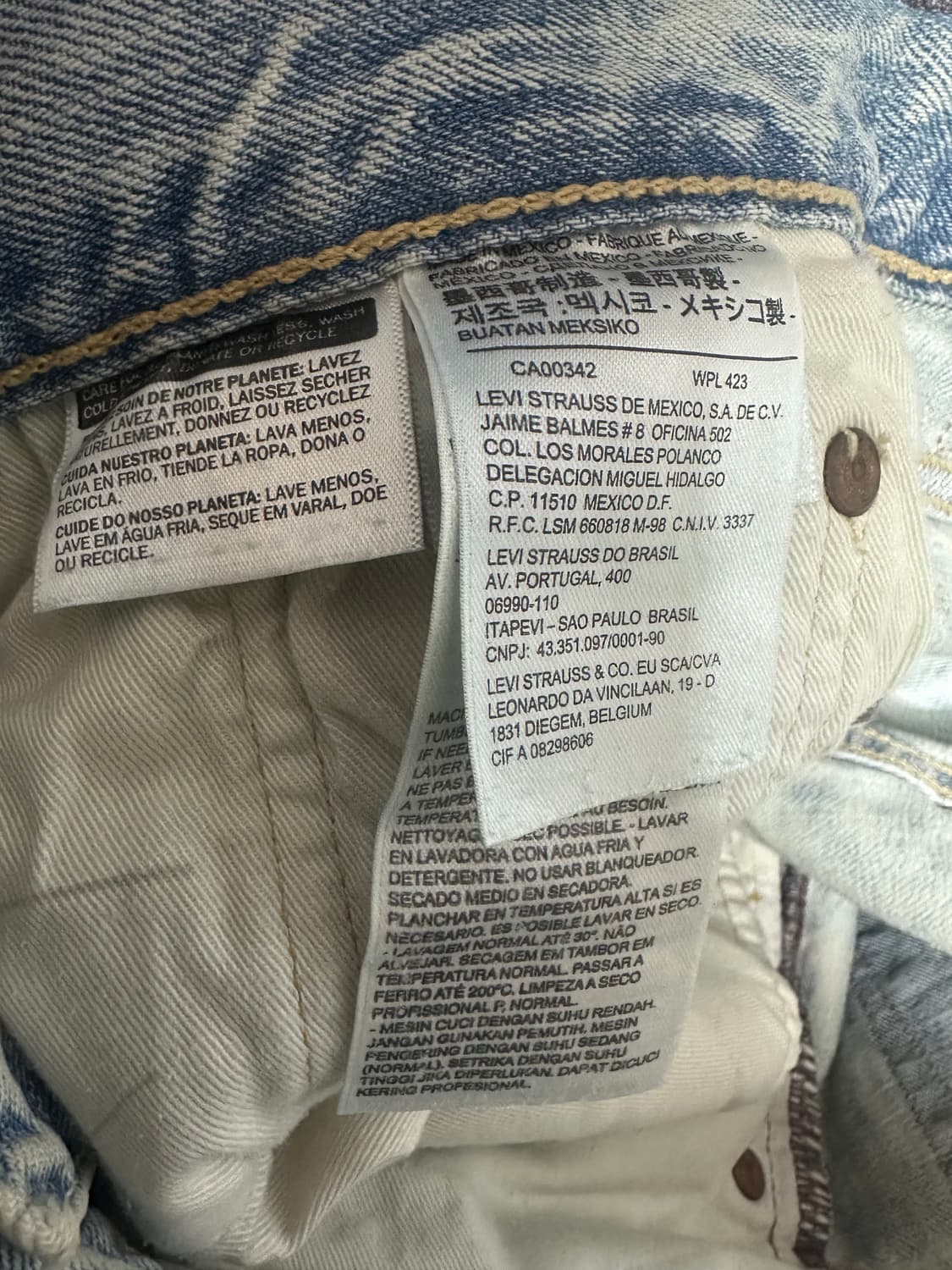 ✨ (바배) 리바이스 501 데님 팬츠  상품이미지5