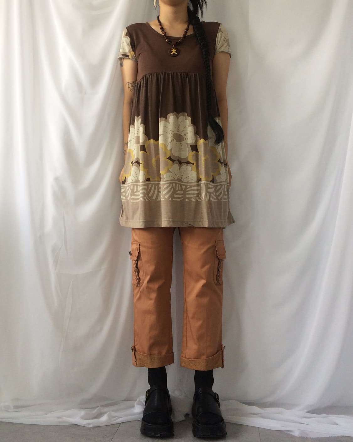 Axes femme lace trimming cago capri pant 상품이미지5