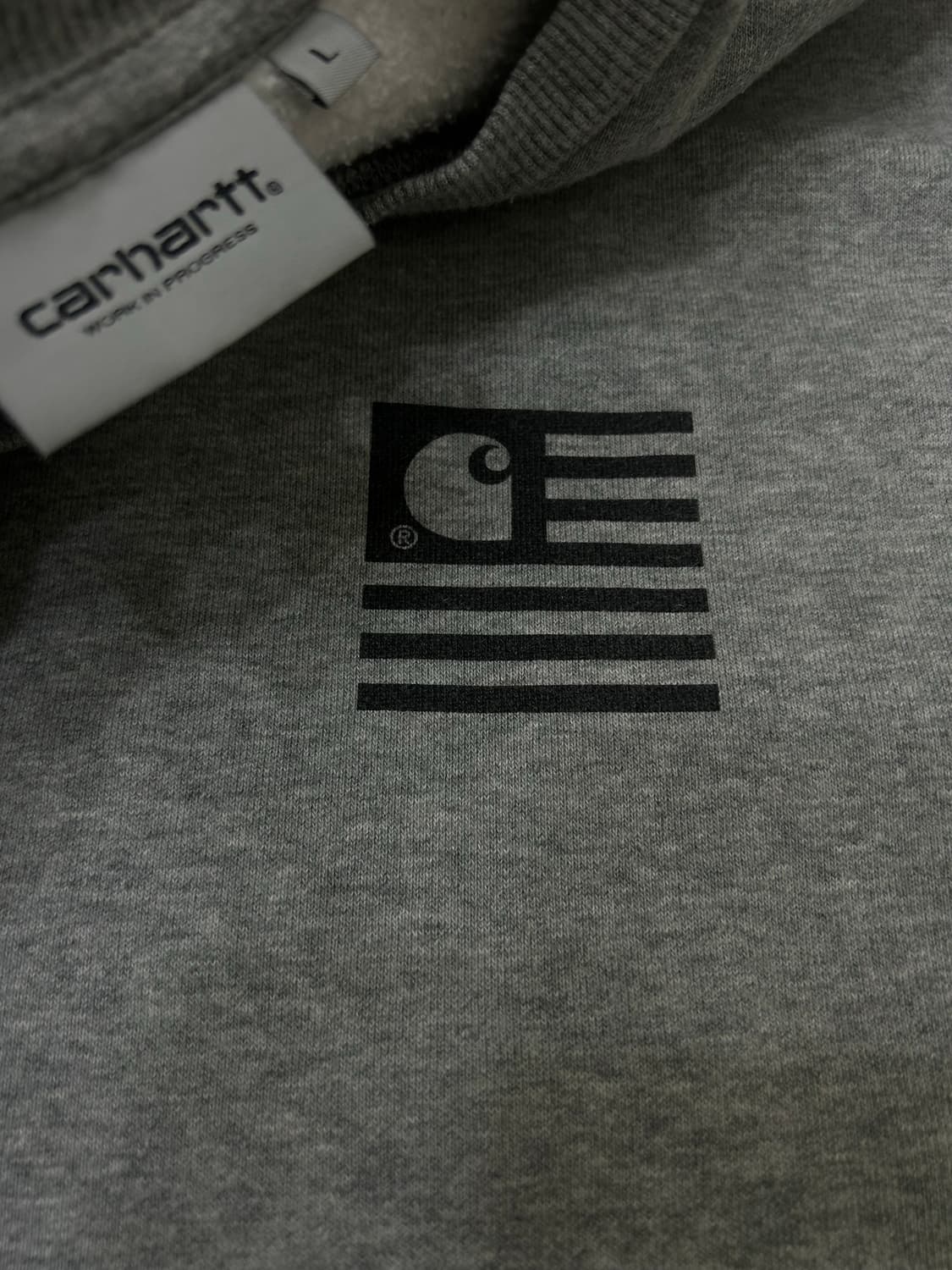 [L]칼하트Wip 인코그니토 오버핏 맨투맨/그레이/기모 상품이미지5