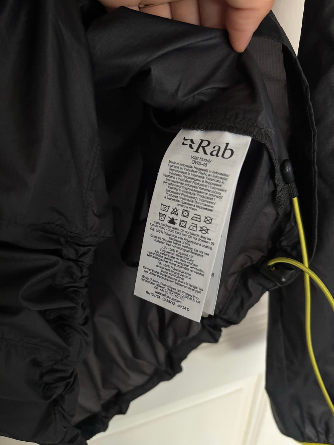 Rab Vital Hoody 블랙 M 상품이미지6