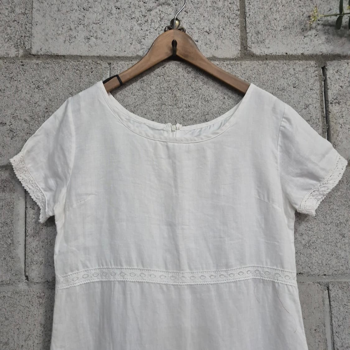하구미룩  린넨 linen 화이트 원피스  모리걸 상품이미지2