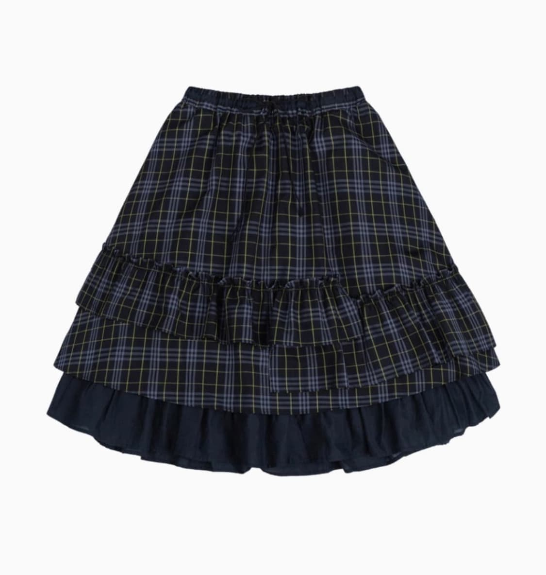 oheshio 오헤시오 체크 프릴 미디 스커트 상품이미지1