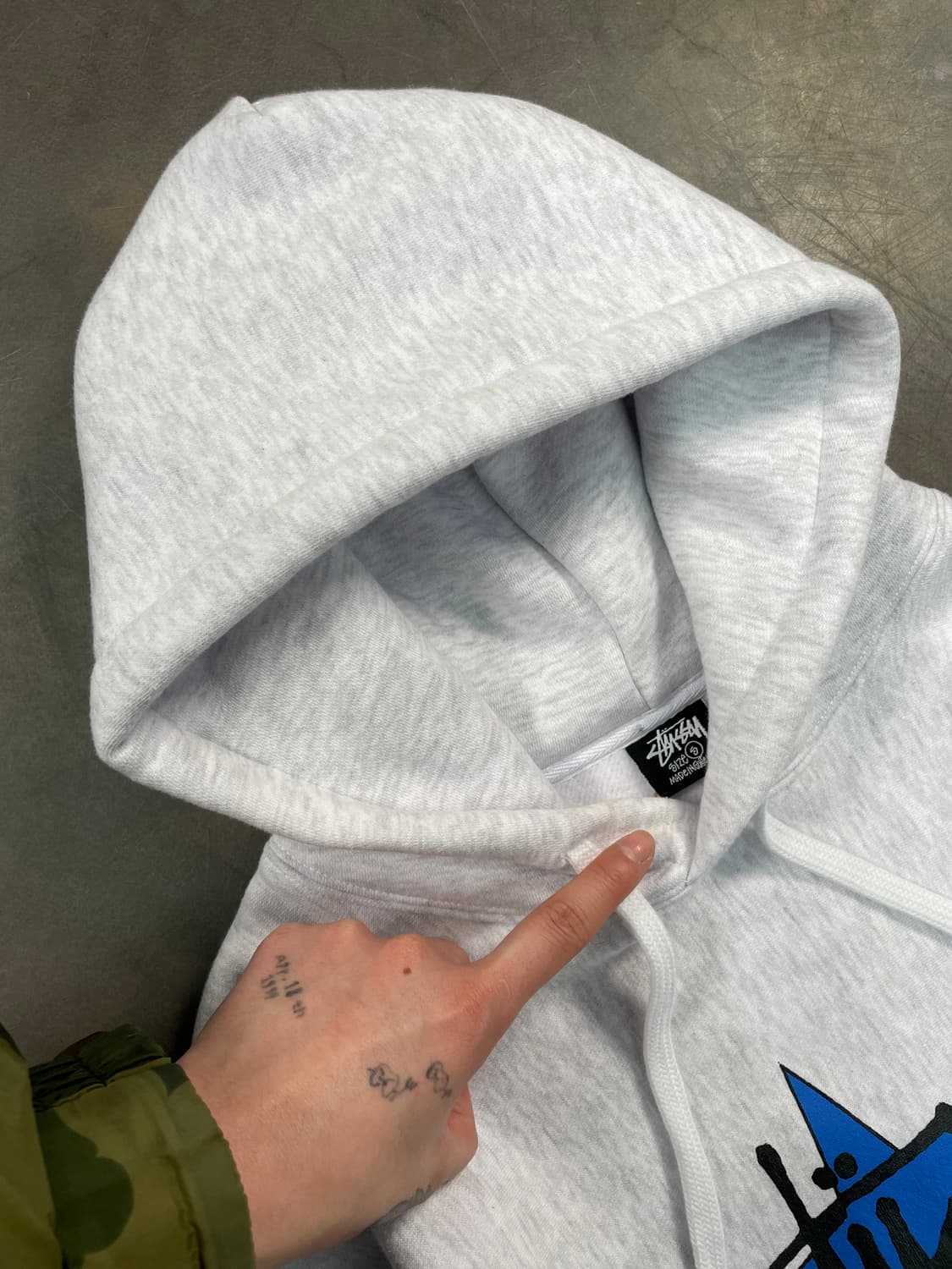 스투시 스타 피그먼트 다이드 스웻후드 상품이미지4