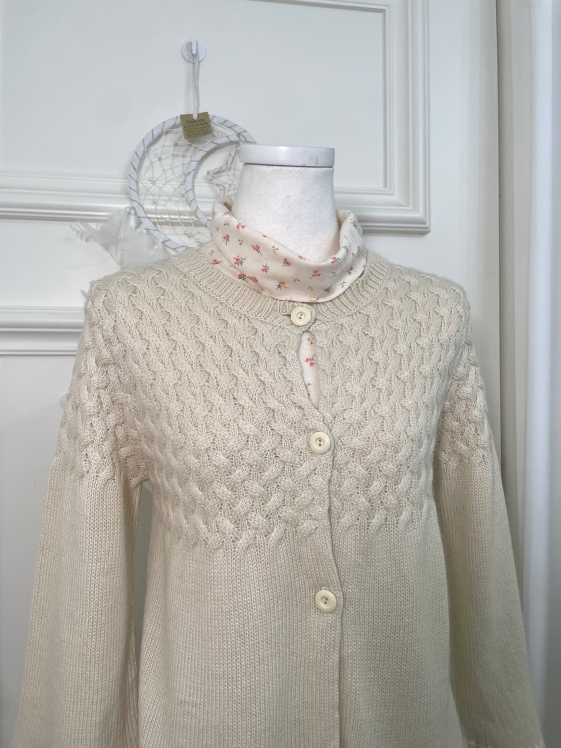 coral flower pattern basic turtle-neck t 상품이미지7