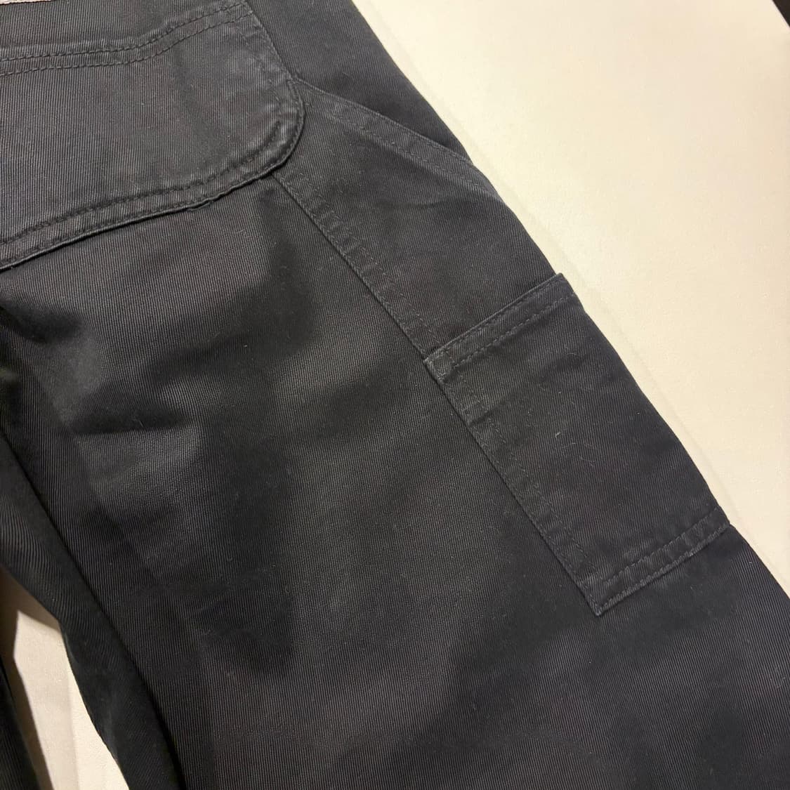 [29x32] 칼하트 WIP 싱글니 블랙 워크 팬츠 D632 상품이미지5