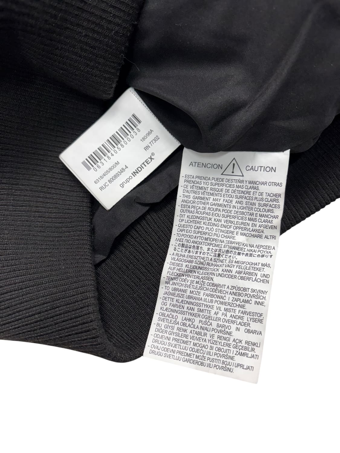 ZARA 자라 스웨이드 봄버 자켓 블랙 상품이미지7