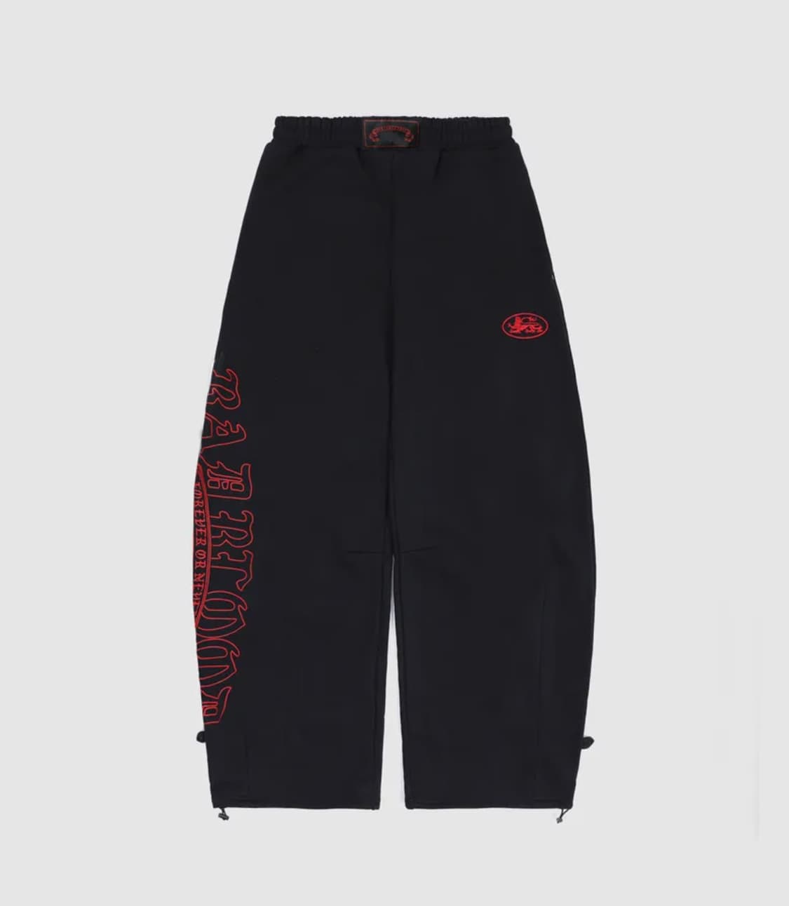 배드블러드 미스틱 캡슐 2way 커브드 조거 트라우져 블랙/레드 상품이미지2