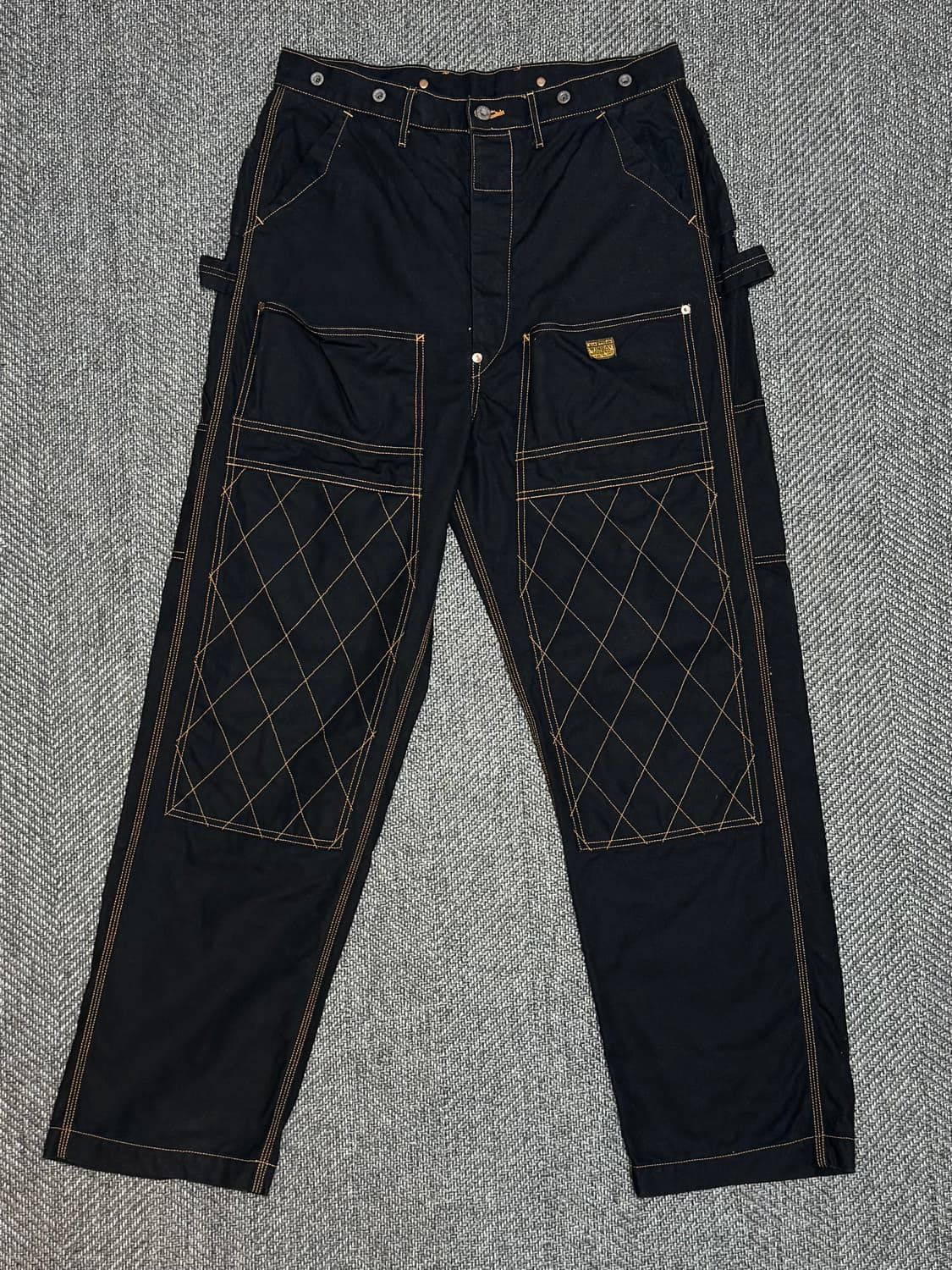 캐피탈 씬 캔버스 럼버 팬츠 블랙 상품이미지1