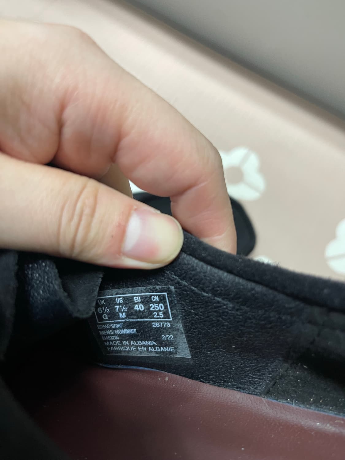 클락스 정품 왈라비 스웨이드 블랙 UK6 상품이미지8