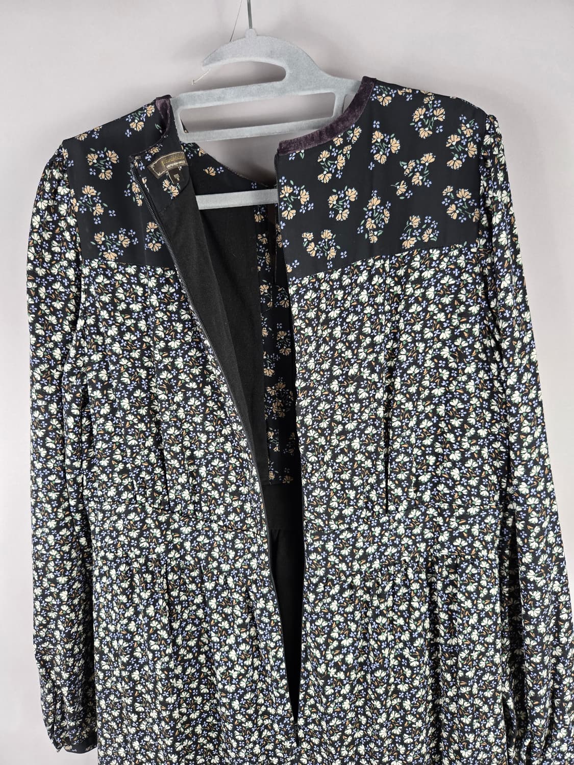 [무료배송]써스데이아일랜드 M 기모 안감 플라워 쉬폰 롱 원피스 상품이미지7