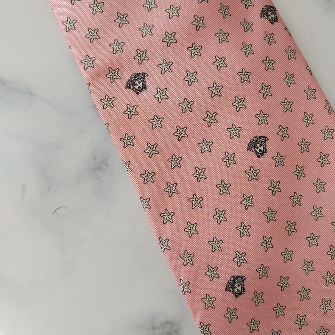 베르사체 실크 메두사 스타 패턴 넥타이 9.6cm A+~A등급 K1554 상품이미지7