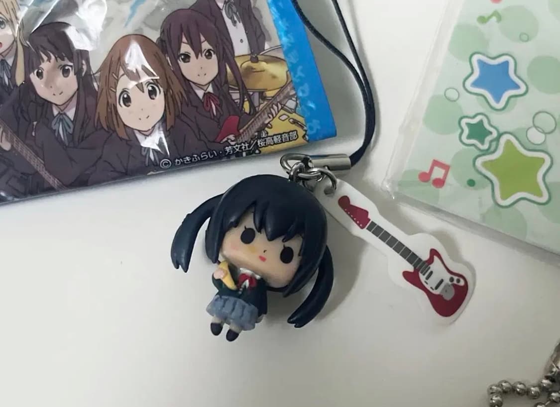 5종 케이온 카피바라상 메탈 키링 리츠 미오 아즈사 러버 스트랩 상품이미지2