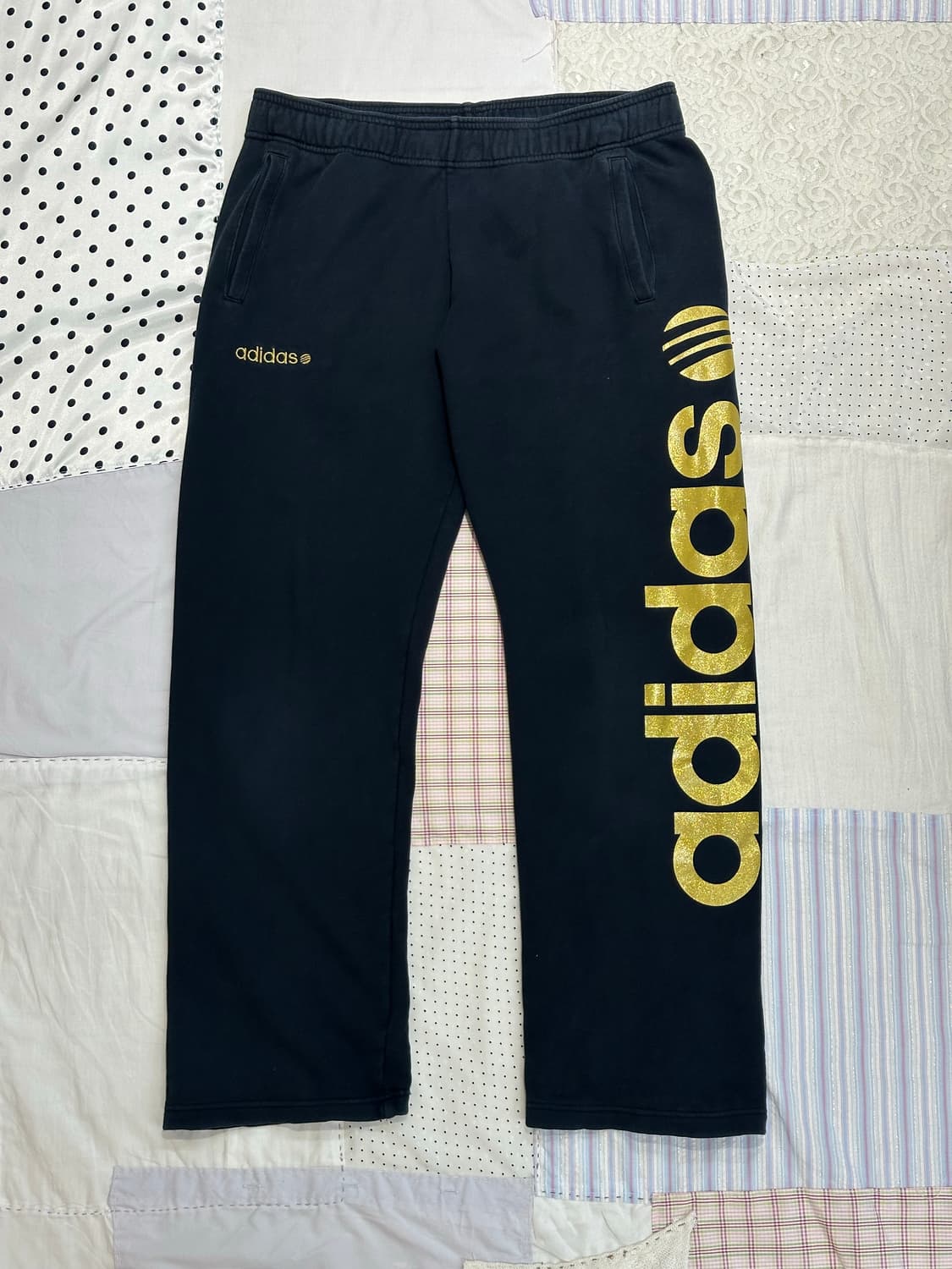 아디다스 골드 로고 팬츠 상품이미지6
