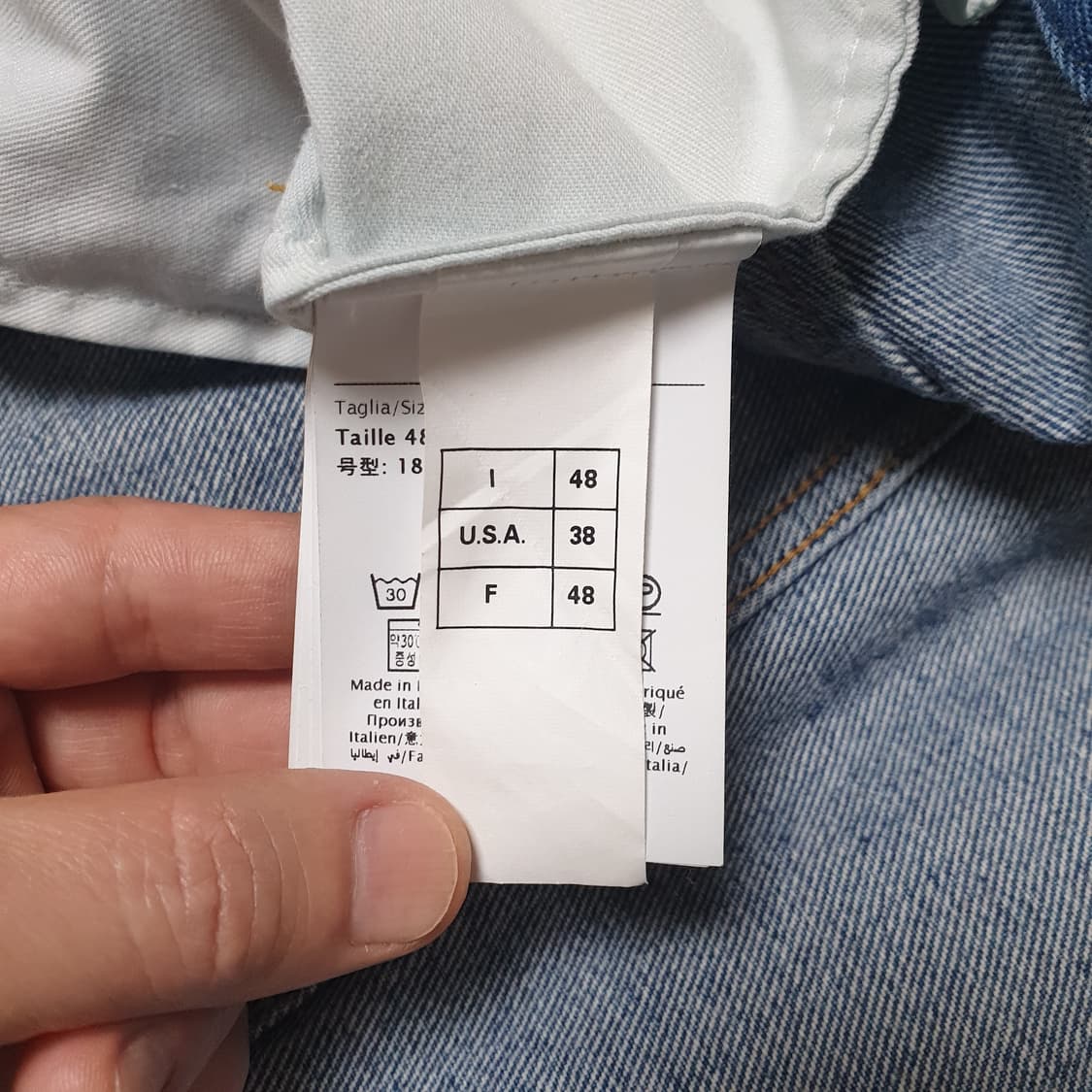 발렌티노 블루 워싱 데님 자켓  상품이미지4