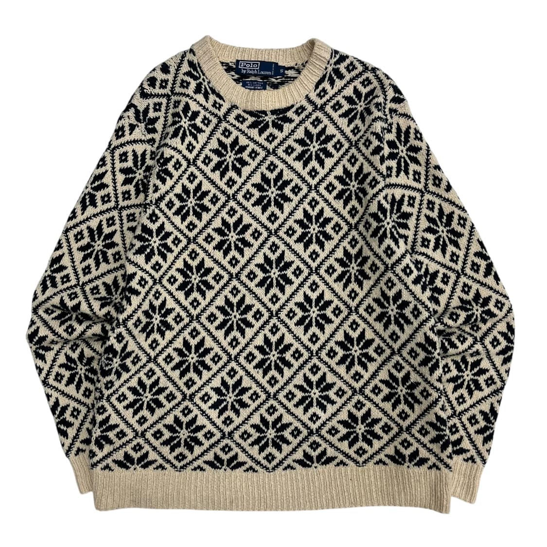 폴로 랄프로렌 에스닉패턴 아이보리 니트 S 상품이미지2