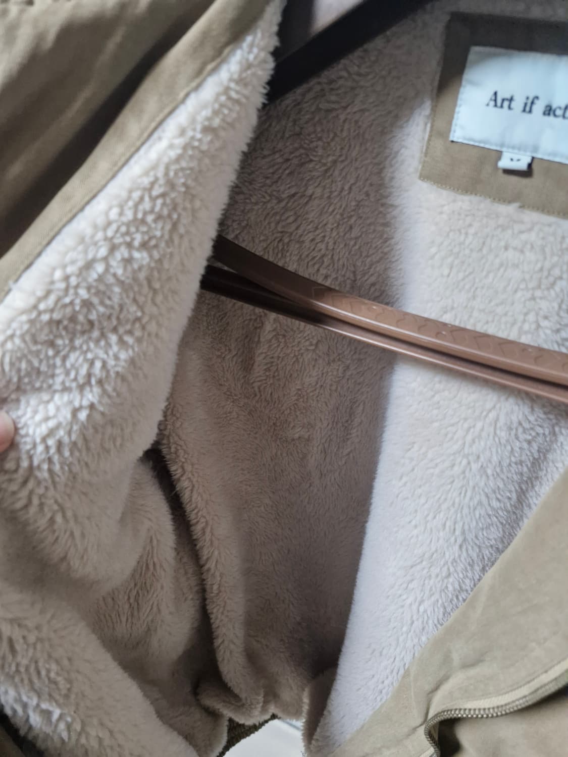 아트이프액츠 브라운 쉐르파 봄버 자켓 M 100-105 상품이미지5