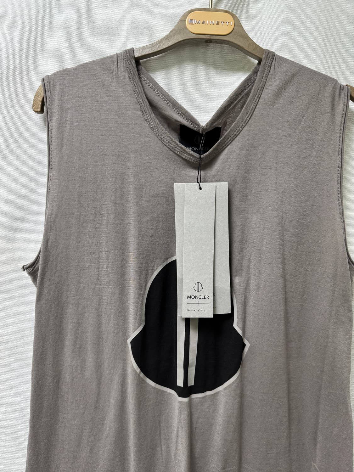 릭오웬 몽클레어 나시 티셔츠 그레이 M 상품이미지2