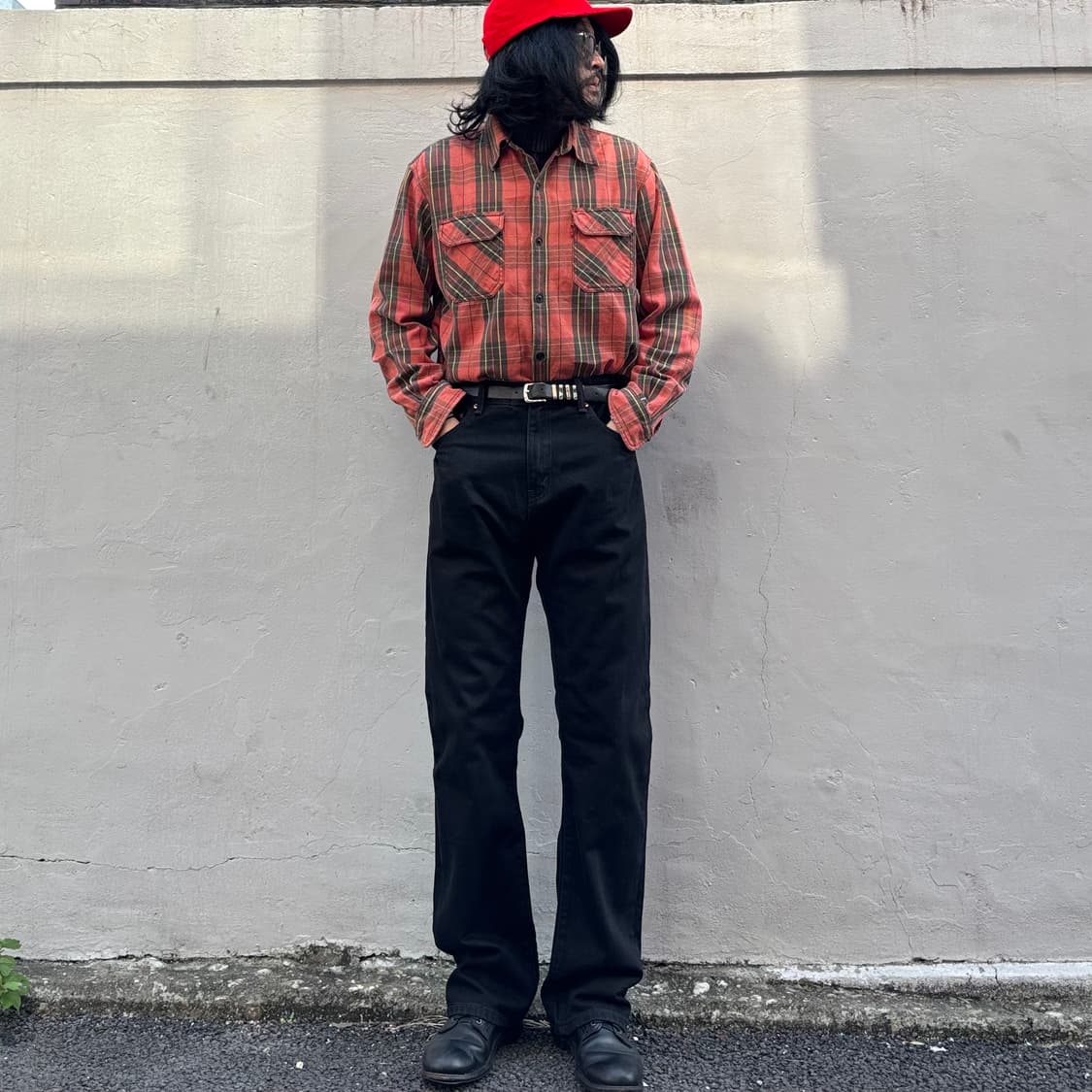 00년대 리바이스 헤비 코튼 체크 셔츠 상품이미지8