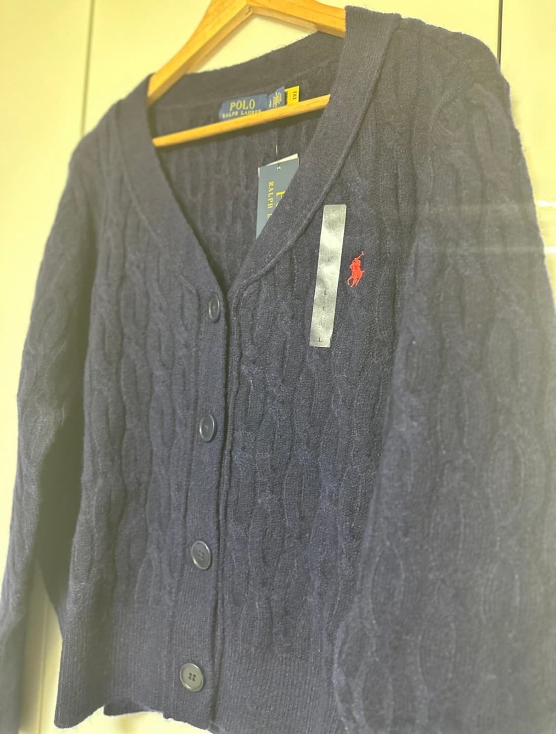 폴로 랄프로렌 블랙 케이블 니트 가디건 상품이미지3