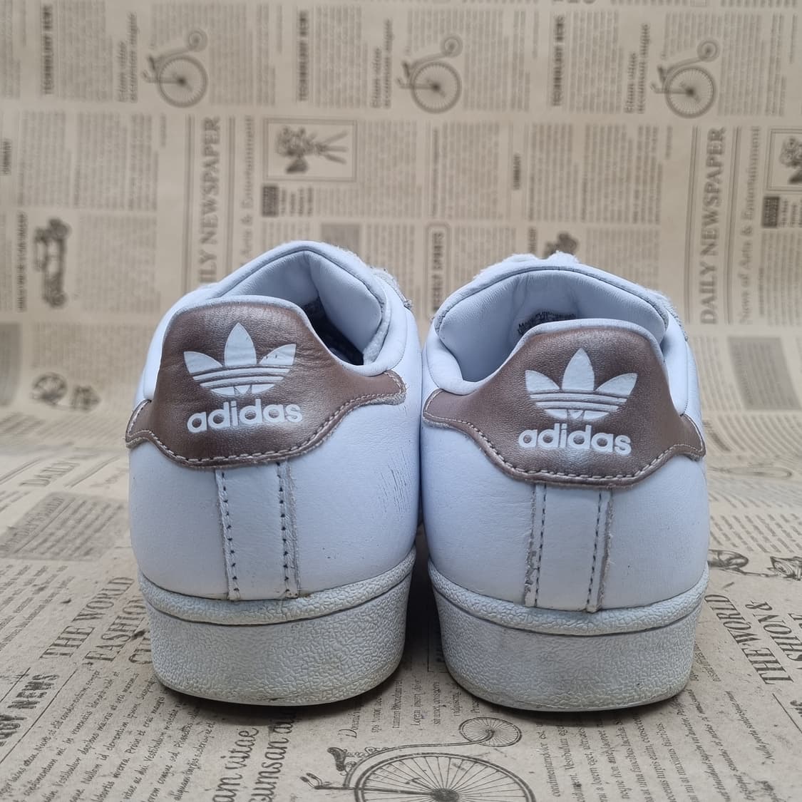 아디다스 슈퍼스타 화이트골드 여성스니커즈240 상품이미지4