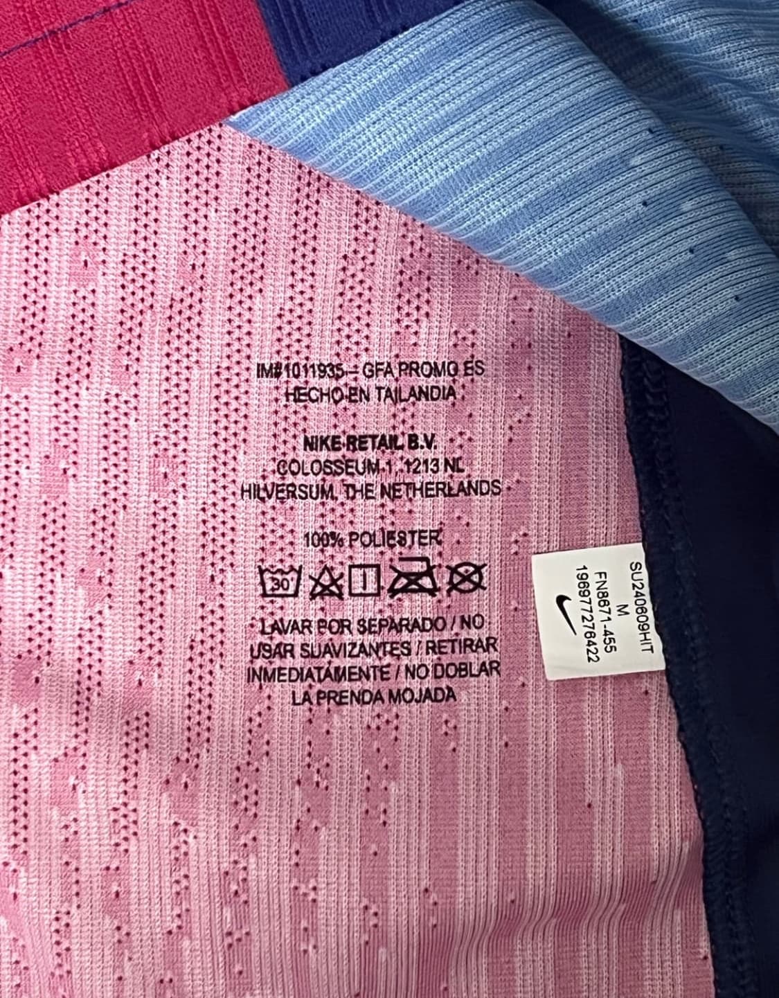 24-25 라민야말 매치이슈드 바르셀로나 수페르코파 파이널 지급 유니폼M 상품이미지3