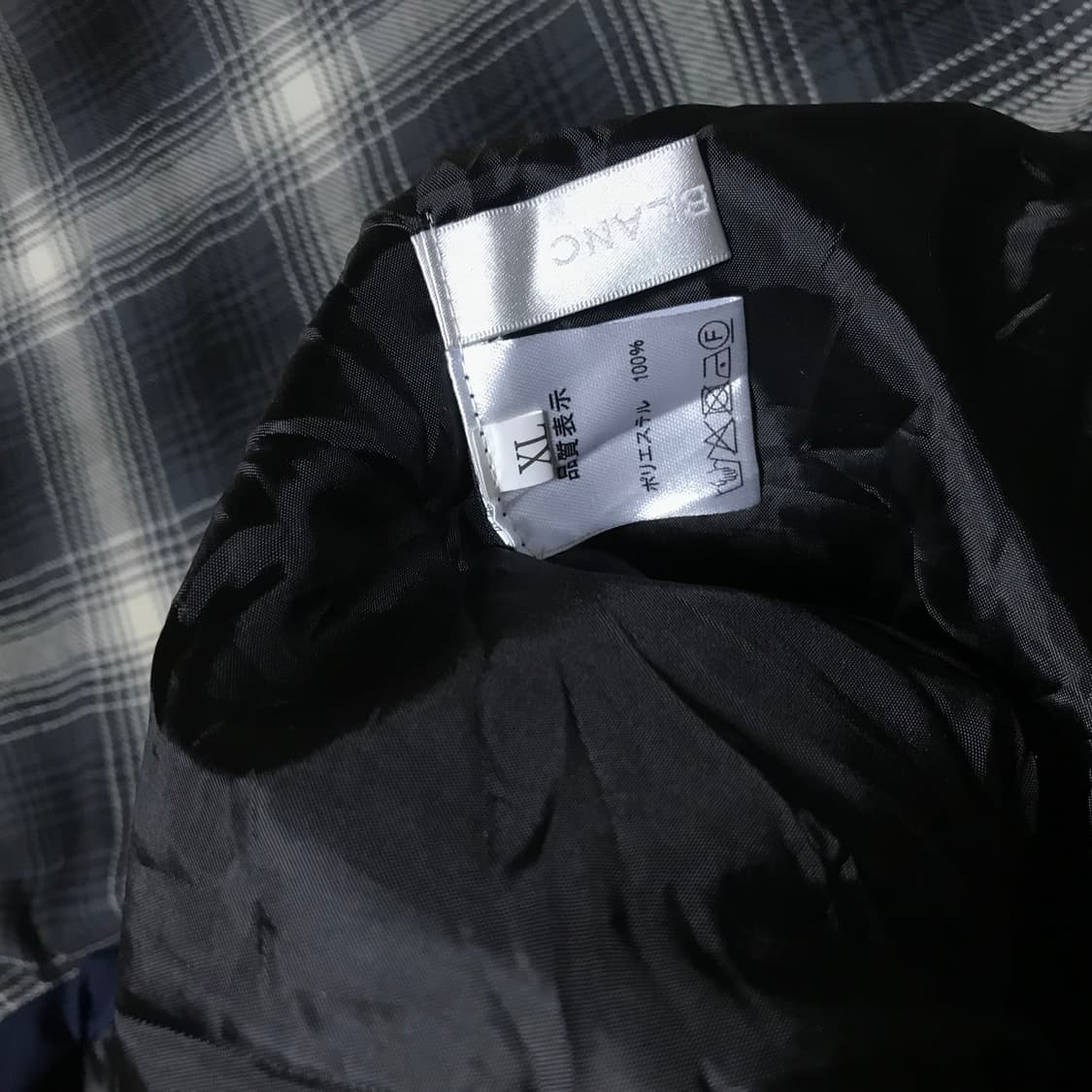 재팬 블루 네이비 오버핏 패딩 베스트xl 상품이미지4