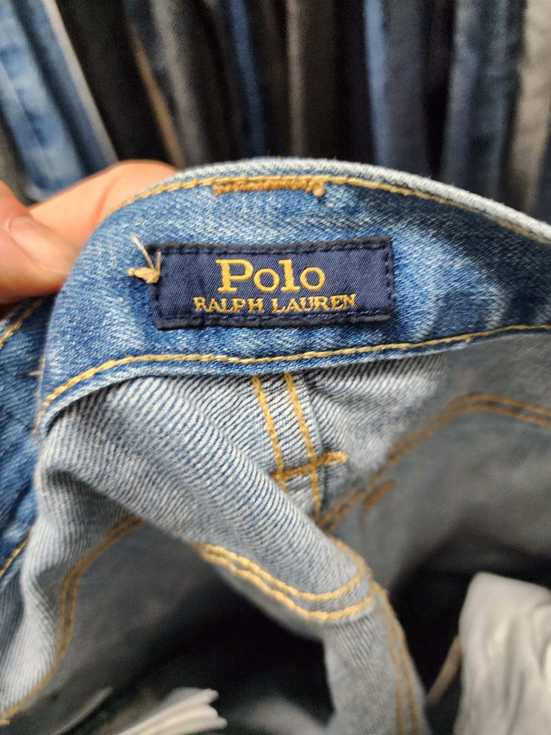 폴로 패치워크 데님 팬츠 상품이미지7